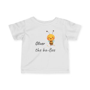 Personalized Baby Name Bee T Shirt Cute Custom ba-Bee Toddler Shirt Baby Shower Gift Funny Bee Baby Outfit